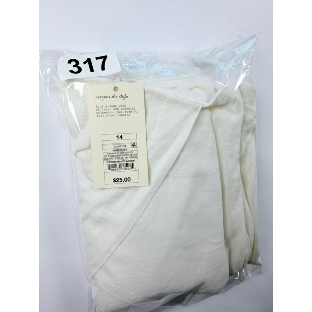 NWT A NEW DAY White Linen Blend Wrap Mini Skirt – Coastal Grandma Summer Size 14 - Picture 9 of 9